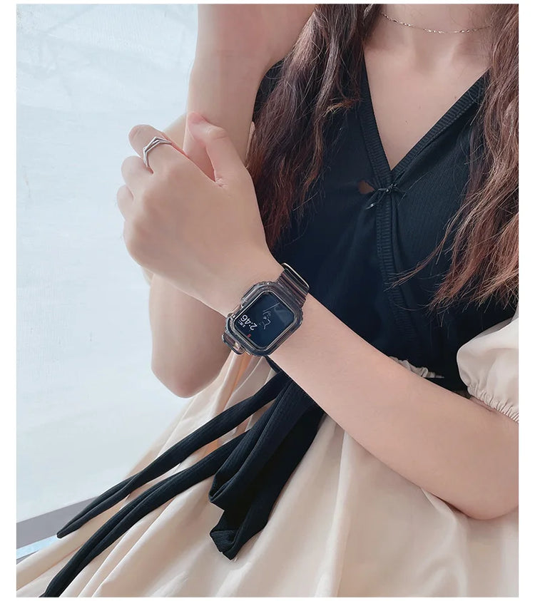 Apple Watch - Silikon Clear Armband