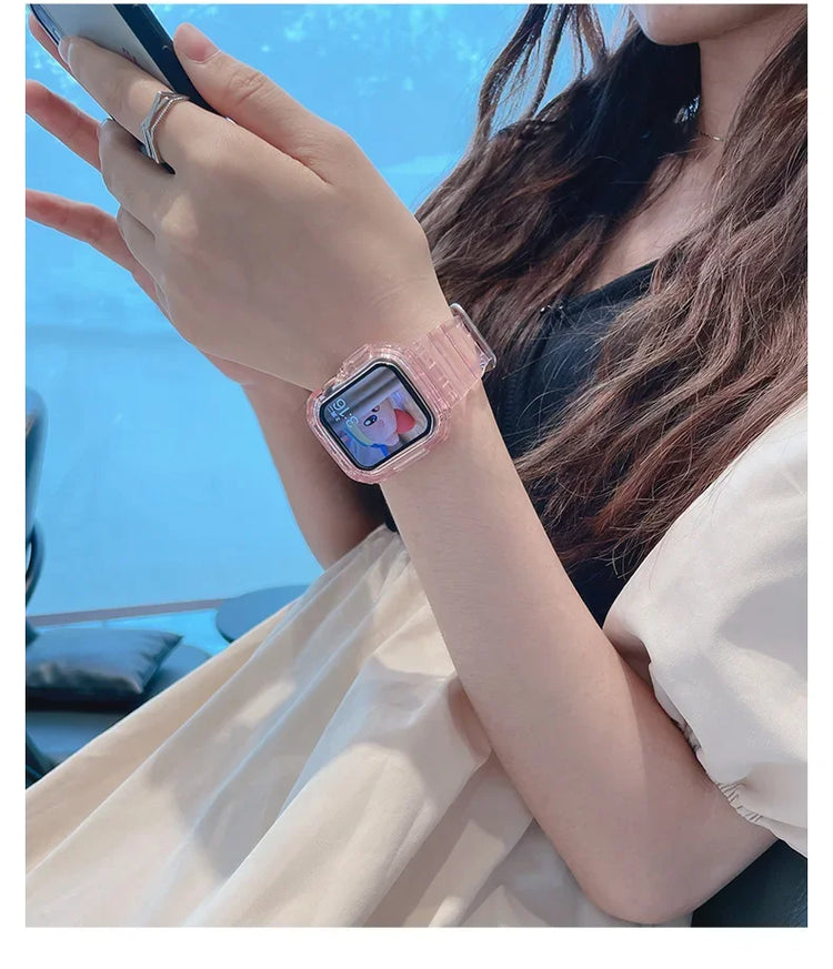 Apple Watch - Silikon Clear Armband